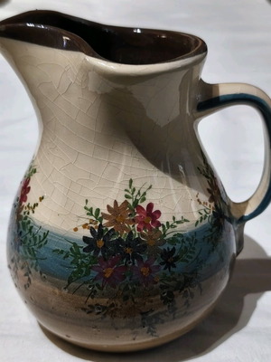 Clay jug like new, height 16 centimeters