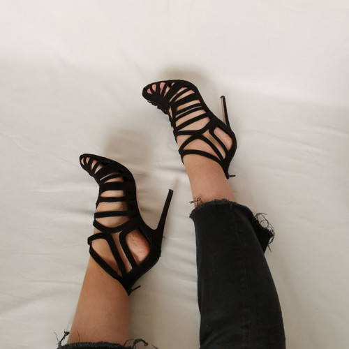 ASOS Caged heels used, size 39, black