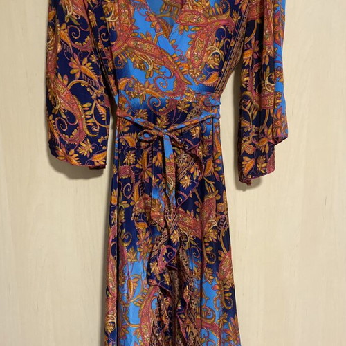 Celestino long colorful dress new, airy with belt