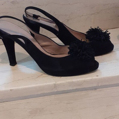 Kalogirou suede sandals used, size 39, black