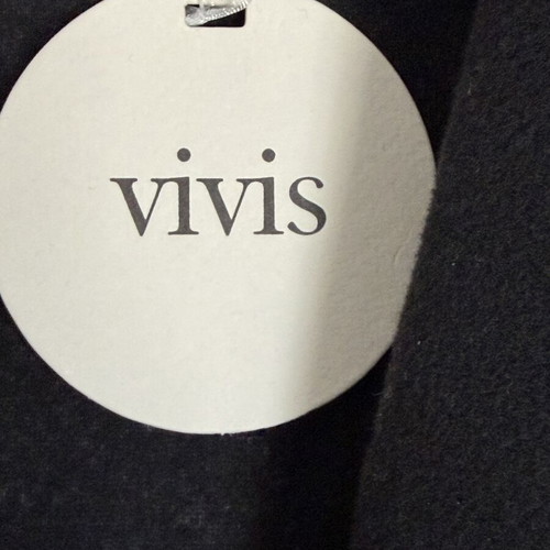 Vivis Black Belted Short Coat New with Tags Size L