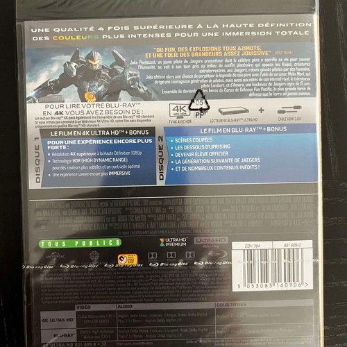 Pacific Rim Uprising 4K Blu-Ray new sci-fi action