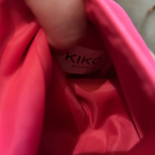 KIKO Milano two-tone cosmetic pouch like new, red and pink