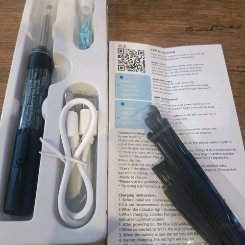 Ear Cleaning Tool Set with Wi-Fi Camera New QiPower QE-15