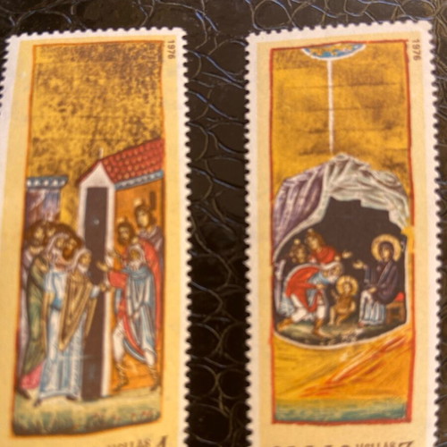 Set of 11 religious stamps like new, unsealed