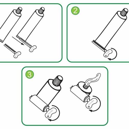 EcoSavers Tube Squeezer Set 2 Pieces Stainless Steel