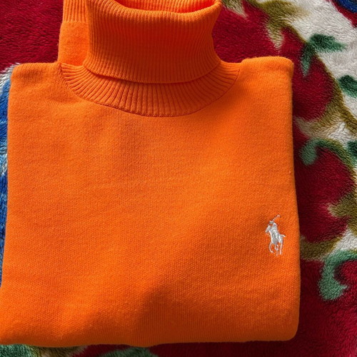 Turtleneck Sweater new, orange, size XL