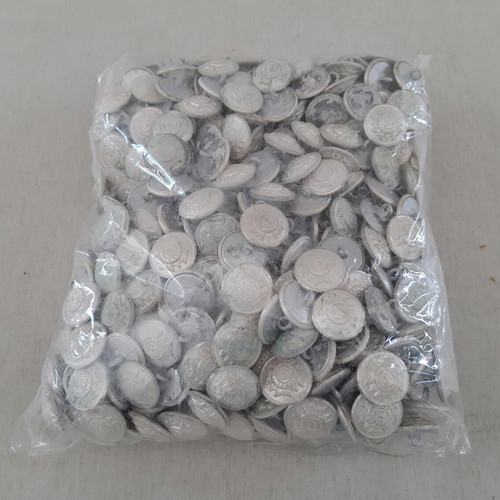 Police Uniform Buttons used, weighing 1200 grams