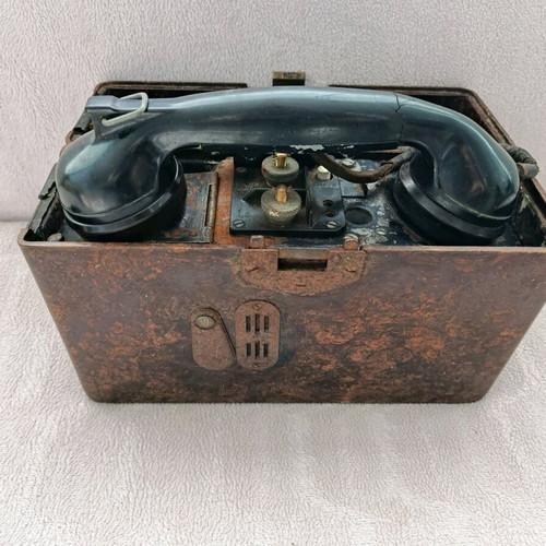 German military field telephone used