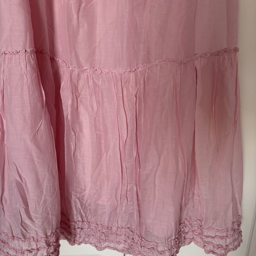 Dress baby pink used, strapless with lining