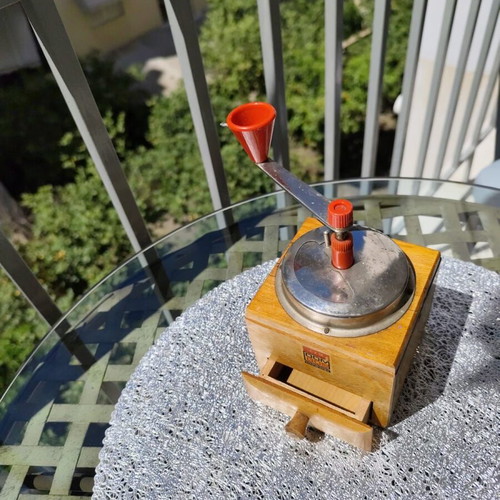 DomGos Vintage Coffee Mill used, Polish manual grinder