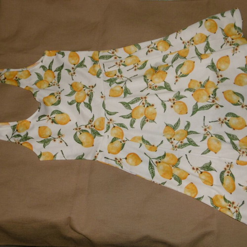 H&M dress with lemons new, size 40/L mini