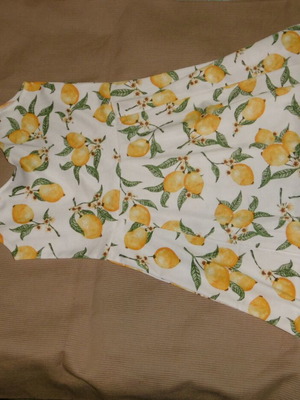 H&M dress with lemons new, size 40/L mini
