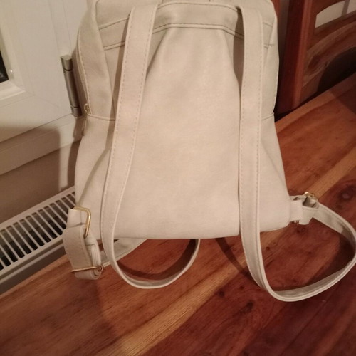 Backpack like new, gray and beige