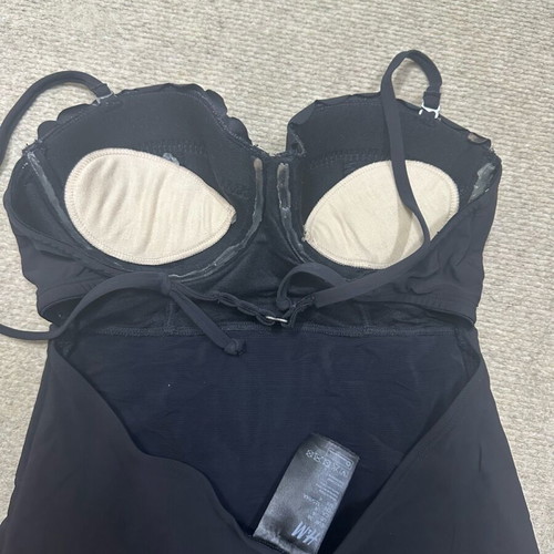 H&M Black One-Piece Swimsuit Used, Balcony Style with Padding and Underwire