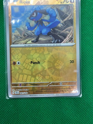 Riolu 081/142 Reverse Holo Common Stellar Crown Pokemon καινούργιο