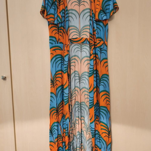 Karavan Nadia dress new, soft viscose, retro palm tree print
