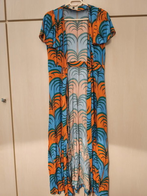 Karavan Nadia dress new, soft viscose, retro palm tree print