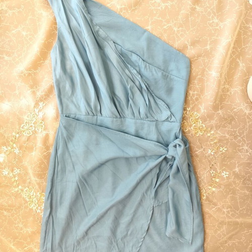 Blue dress like new, size S / 36 / 8, 100% polyester