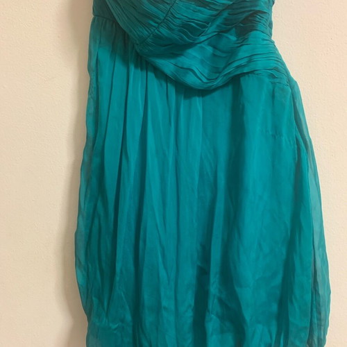 Zara balloon dress used, turquoise, size S