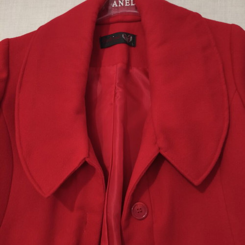 Bellino women's red wool coat like new, size L (fits M)