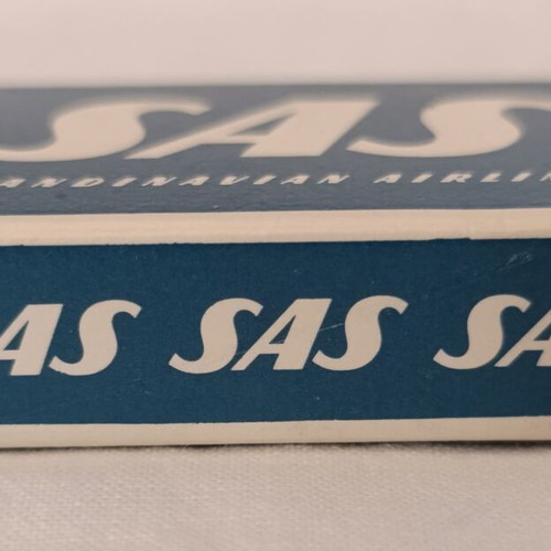 SAS Scandinavian Airlines vintage matchbox set of 3 used from 1960s
