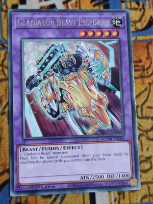 Gladiator Beast Essedarii Fusion Monster card like new