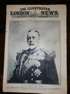 Εφημερίδα London News 1936 μεταχειρισμένη με βασιλικές φωτογραφίες