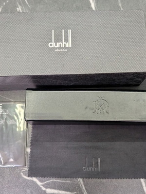 Dunhill eyeglass case new black with card and box