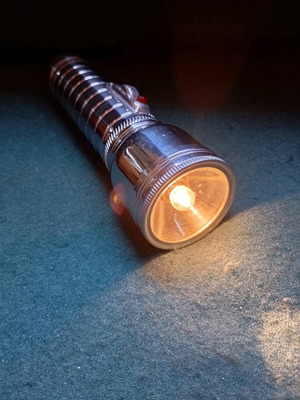 Vintage flashlight used