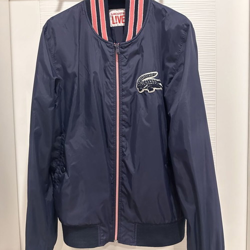 Lacoste Live men bomber jacket like new, size IT46, blue