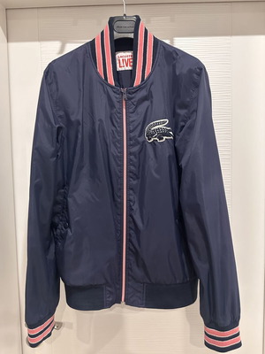 Lacoste Live men bomber jacket like new, size IT46, blue