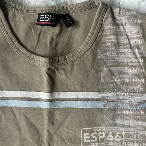Esprit sleeveless men's t-shirt like new, beige khaki, XXL, cotton