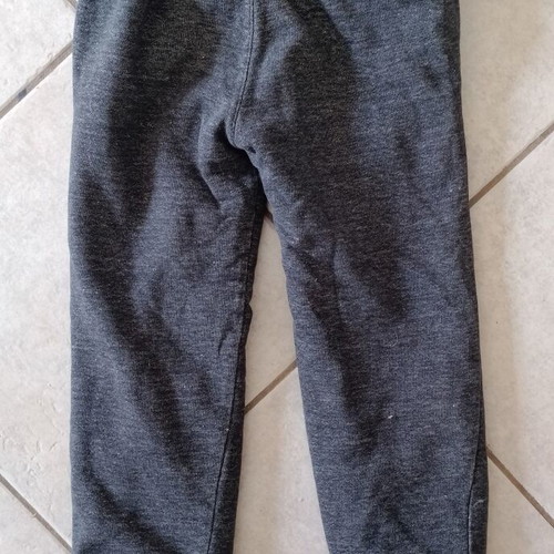 Orchestra sports sweatpants used 140cm grey black with fur lining
