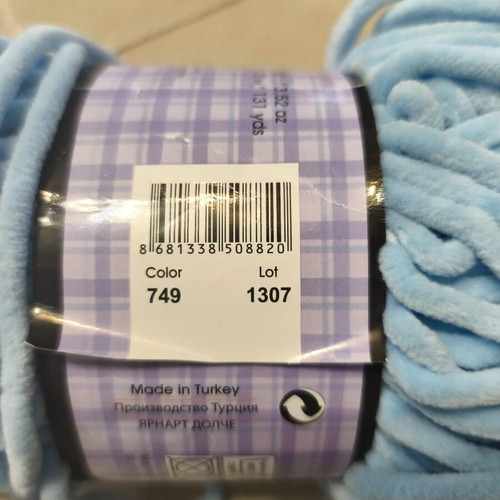 YarnArt Dolce velvet knitting yarn set of 3 new skeins