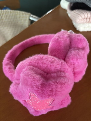 Earmuffs new, one size for children 5-14 years, pink