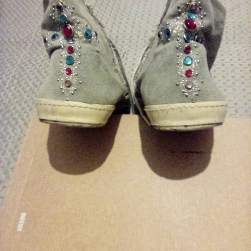 Kricket canvas boot used, gray, size 40