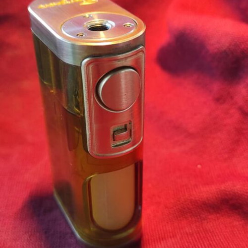 Lost Vape Furyan Squonk Mech Mod μεταχειρισμένο, μπρούτζινο με Ultem-Carbon Fiber