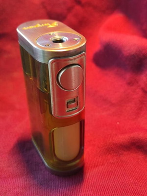 Lost Vape Furyan Squonk Mech Mod μεταχειρισμένο, μπρούτζινο με Ultem-Carbon Fiber