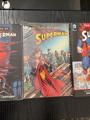 Death of Superman saga used, set of three volumes with English text