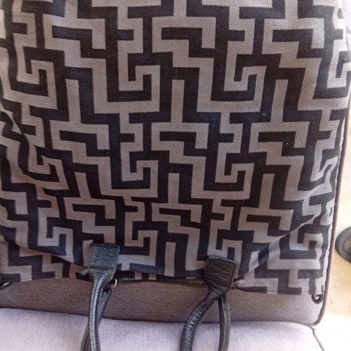 El Bags large shoulder bag with leather handles and pocket