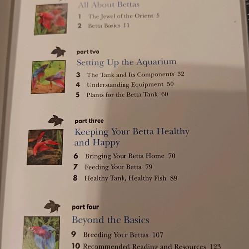 The Betta book like new, care guide for Siamese fighting fish