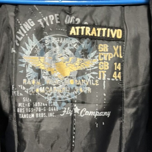 Attrattivo parka jacket used, black, long fit XL