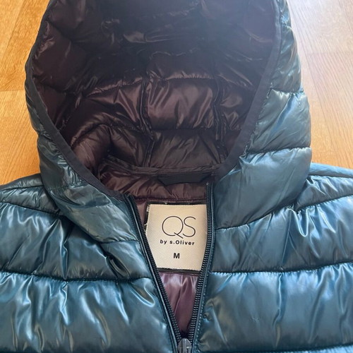 S.Oliver women's green puffer jacket like new, size M