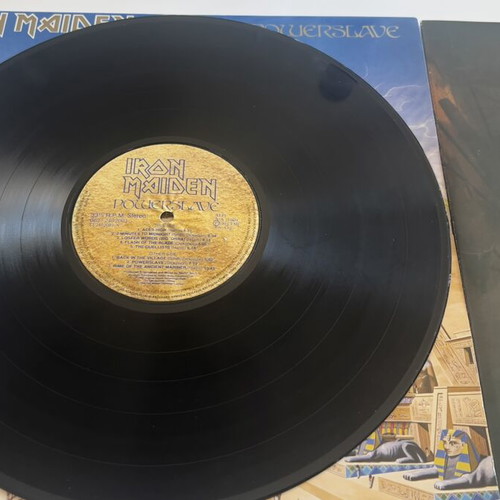 Iron Maiden Powerslave LP vinyl first press 1984 like new metal