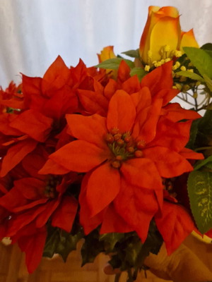 Artificial flowers like new, decorative bouquet 40 cm