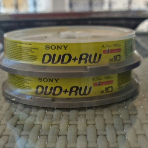 Sony DVD+RW rewritable discs pack of 20 4.7GB 2x speed like new