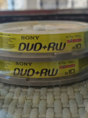 Sony DVD+RW επανεγγράψιμα δισκάκια πακέτο 20 4.7GB 2x ταχύτητα σαν καινούργιο