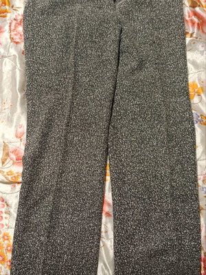 Winter fabric pants new silver size 38