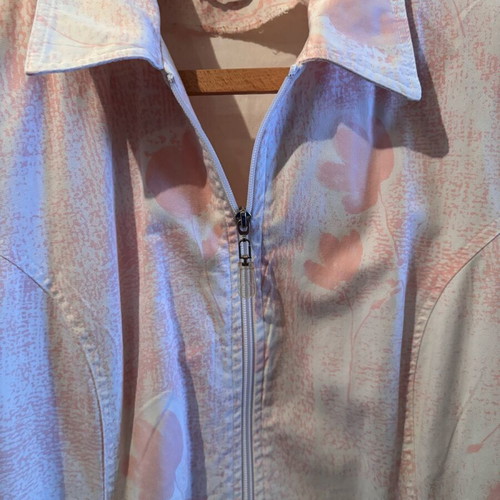 Spring jacket No5(XL) used, white pink with short sleeves